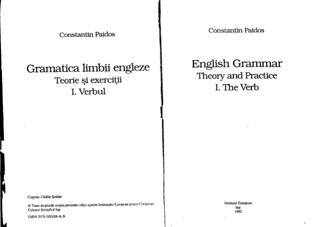 Constantin Paidos English Grammar Pdf